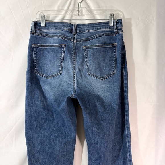 Sincerely Jules High Rise Hem Kick Cropped Jeans With Destroyed Hem Size 11 - Picture 8 of 11